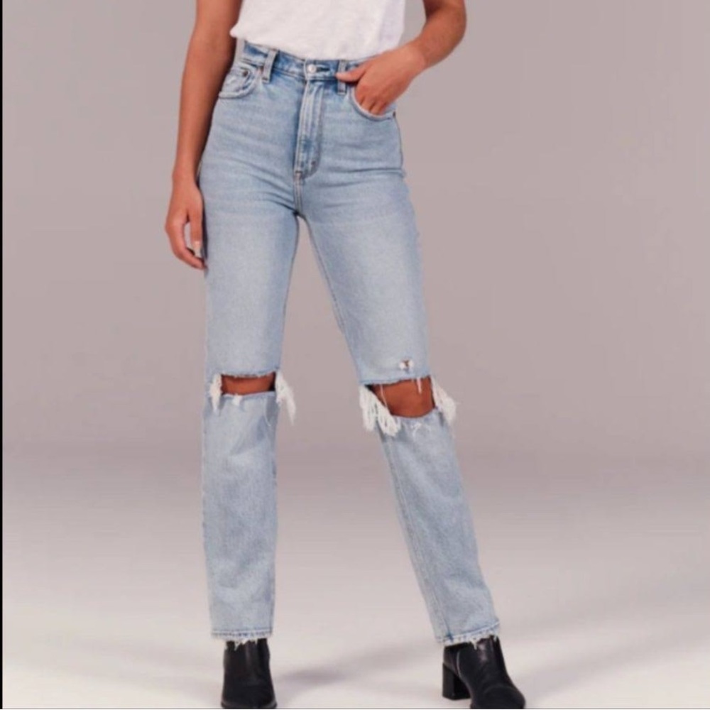 Abercrombie ultra high rise 90s straight 26 R